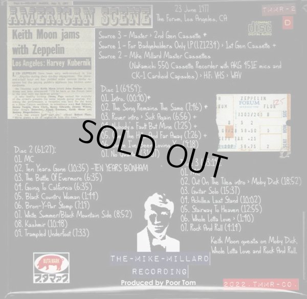 Photo2: LED ZEPPELIN - FOR BADGEHOLDERS ONLY 3CD COVER D  [BUTA MARK / TARANTURA] ★★★STOCK ITEM / OUT OF PRINT / VERY RARE★★★ (2)