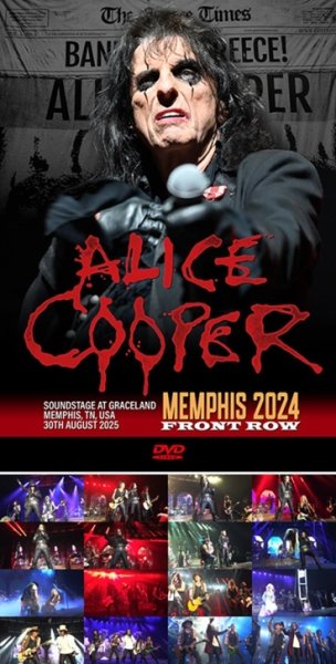 Photo1: ALICE COOPER - MEMPHIS 2025 FRONT ROW DVDR [Shades 2435] (1)