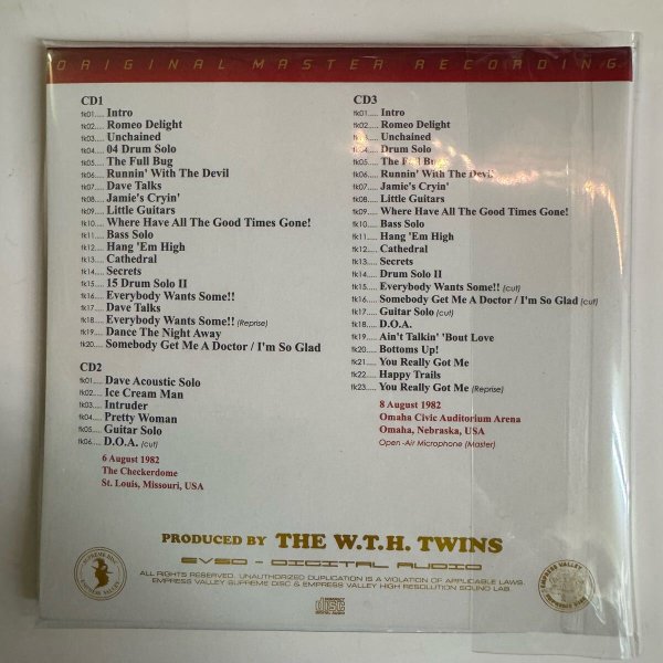 Photo2: VAN HALEN - ST. LOUIS NIGHT 3CD [EMPRESS VALLEY] (2)