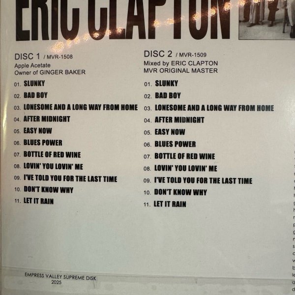 Photo3: ERIC CLAPTON - APPLE ACETATE 2CD 3rd Edition [EMPRESS VALLEY] (3)