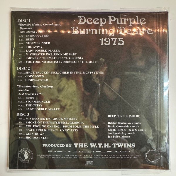 Photo2: DEEP PURPLE - BURNING DESIRE 1975 3CD [EMPRESS VALLEY] (2)