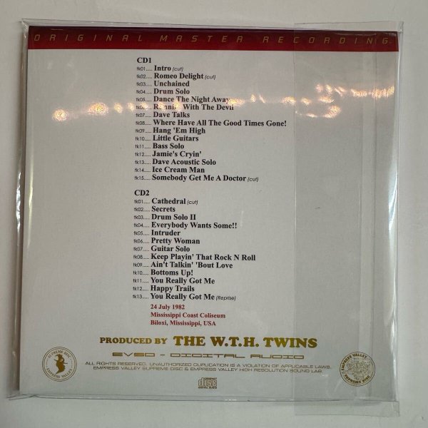 Photo2: VAN HALEN - MISSISSIPPI NIGHT 2CD [EMPRESS VALLEY] (2)