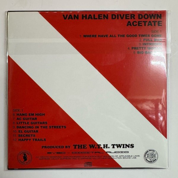 Photo2: VAN HALEN - UNRELEASED ALTERNATE “DIVER DOWN” ACETATE LP CD [EMPRESS VALLEY]  (2)
