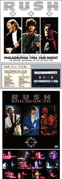 Photo1: RUSH - DEFINITIVE PHILADELPHIA 1986 2ND NIGHT 2CD plus Bonus DVDR [Cygnus 036/037] (1)