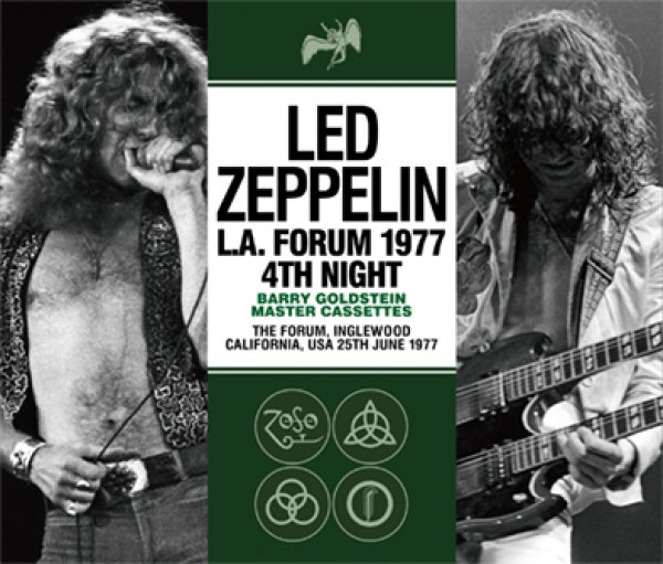 Photo1: LED ZEPPELIN - L.A. FORUM 1977 4TH NIGHT: BARRY GOLDSTEIN MASTER CASSETTES 3CD (1)