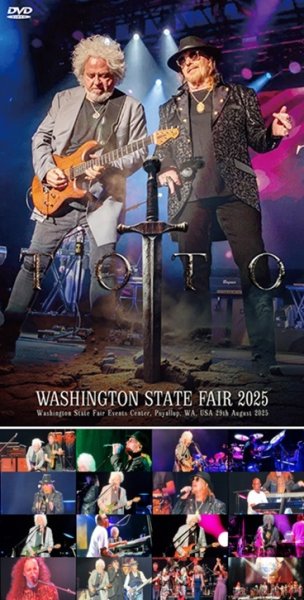 Photo1: TOTO - WASHINGTON STATE FAIR 2025 DVDR [Uxbridge 2605] (1)