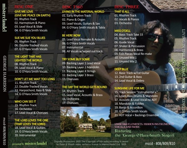 Photo2: GEORGE HARRISON - LIVING IN THE MATERIAL WORLD MIXING DESK 3CD [MISTERCLAUDEL]  (2)