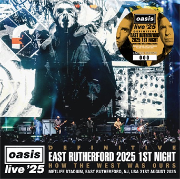 Photo1: OASIS - DEFINITIVE EAST RUTHERFORD 2025 1ST NIGHT: HOW THE WEST WAS OURS 2CD [Wardour-691] (1)