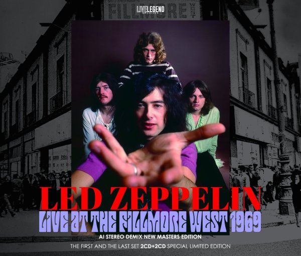Photo1: LED ZEPPELIN - LIVE AT THE FILLMORE WEST 1969 THE FIRST + THE LAST SET AI STEREO DEMIX NEW MASTERS EDITION 4CD [LIVELEGEND] (1)