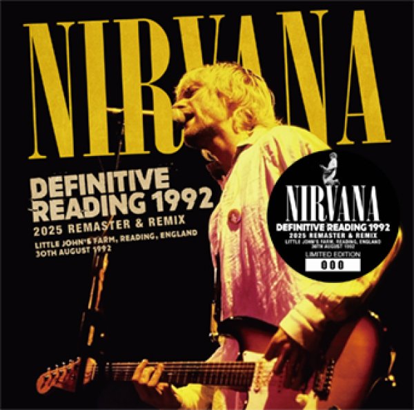 Photo1: NIRVANA - DEFINITIVE READING FESTIVAL 1992 2025 REMASTER & REMIX 2CD [ZODIAC 794] (1)
