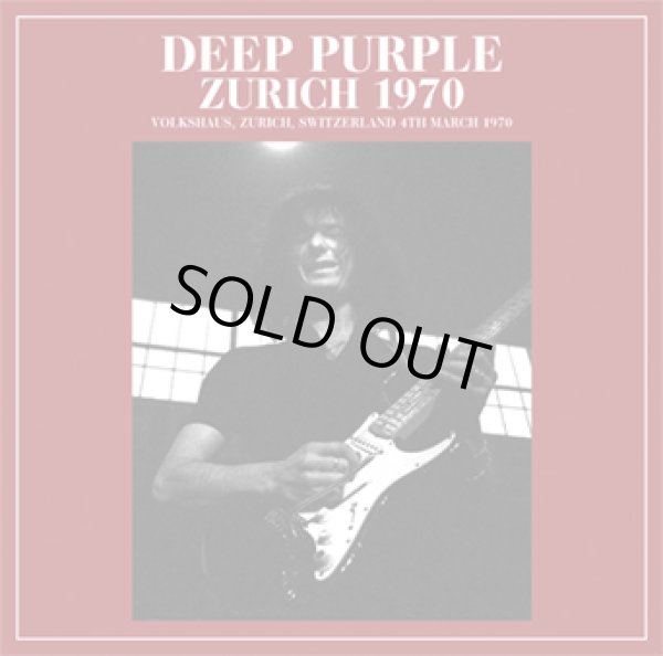 Photo1: DEEP PURPLE - ZURICH 1970 CD [Darker Than Blue 349] ★★★STOCK ITEM / HOT WINTER SALE★★★ (1)