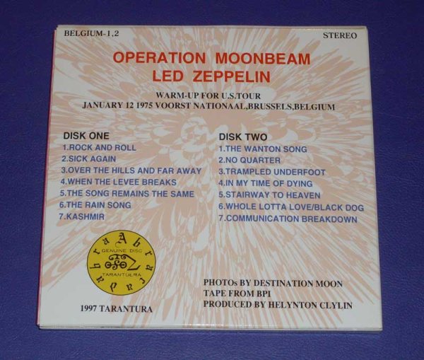 Photo2: LED ZEPPELIN - OPERATION MOONBEAM 2CD [TARANTURA] ★★★STOCK ITEM / OUT OF PRINT / VERY RARE★★★ (2)