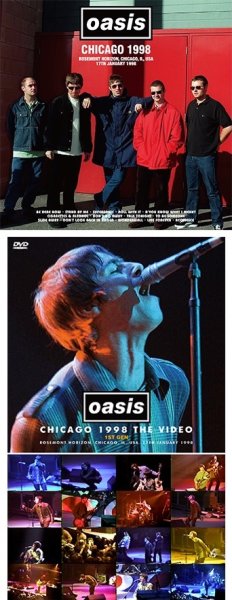 Photo1: OASIS - CHICAGO 1998 CD + Ltd Bonus DVDR "CHICAGO 1998: THE VIDEO 1ST GEN" [Wardour-447] (1)
