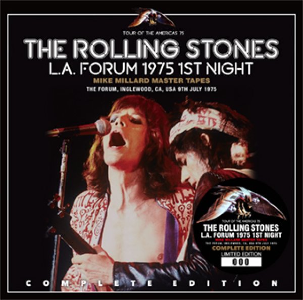Photo1: THE ROLLING STONES - L.A. FORUM 1975 1ST NIGHT: MIKE MILLARD MASTER TAPES: COMPLETE EDITION 2CD (1)