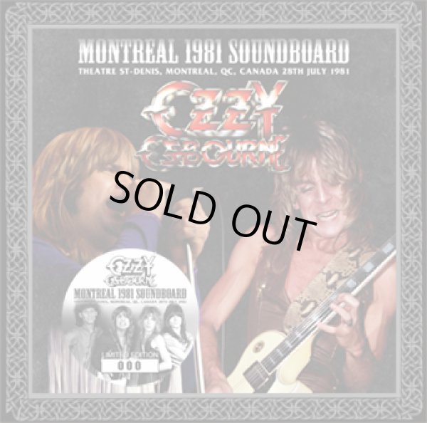 Photo1: OZZY OSBOURNE - MONTREAL 1981 SOUNDBOARD CD [ZODIAC 800] ★★★STOCK ITEM / HOT WINTER SALE★★★ (1)