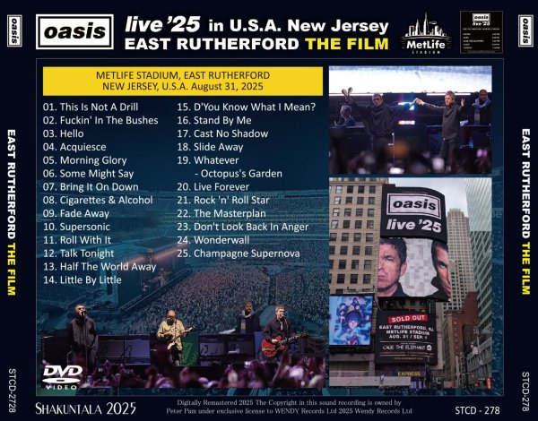 Photo2: OASIS - 2025 EAST RUTHERFORD THE FILM DVD [SHAKUNTALA] (2)
