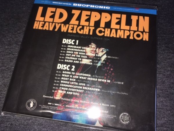 Photo2: LED ZEPPELIN - HEAVYWEIGHT CHAMPION 2CD [EMPRESS VALLEY] ★★★STOCK ITEM / OUT OF PRINT / VERY RARE★★★ (2)