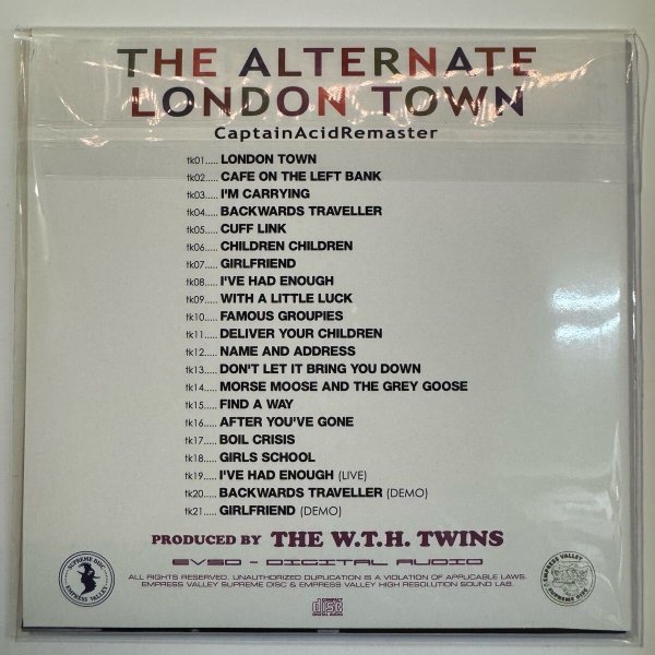 Photo2: PAUL McCARTNEY - THE ALTERNATE LONDON TOWN - captain acid remaster CD [EMPRESS VALLEY] (2)