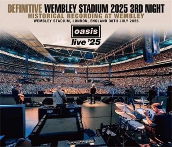 Photo1: OASIS / CAST / RICHARD ASHCROFT - DEFINITIVE WEMBLEY STADIUM 2025 3RD NIGHT: HISTORICAL RECORDING AT WEMBLEY 3CD [Wardour-686] (1)