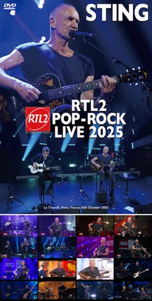 Photo1: STING - RTL2 POP ROCK LIVE 2025 DVDR [Uxbridge 2653] (1)