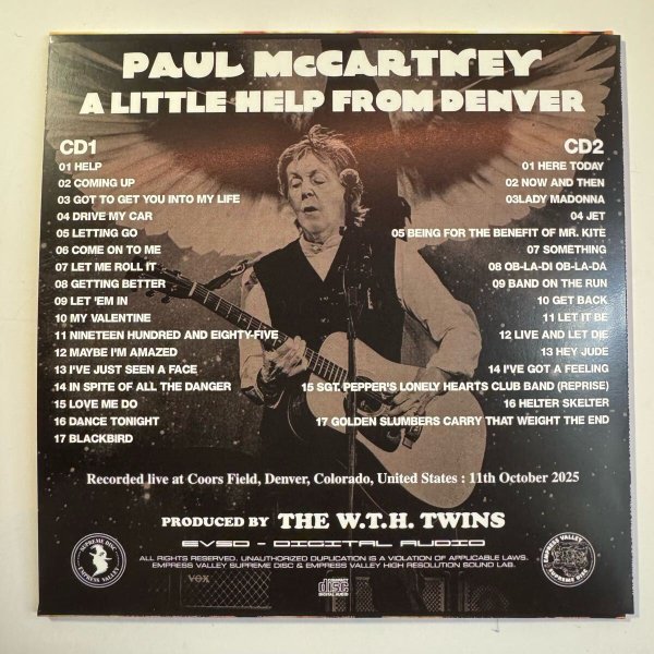 Photo4: PAUL McCARTNEY - A LITTLE HELP FROM DENVER 2CD [EMPRESS VALLEY] (4)