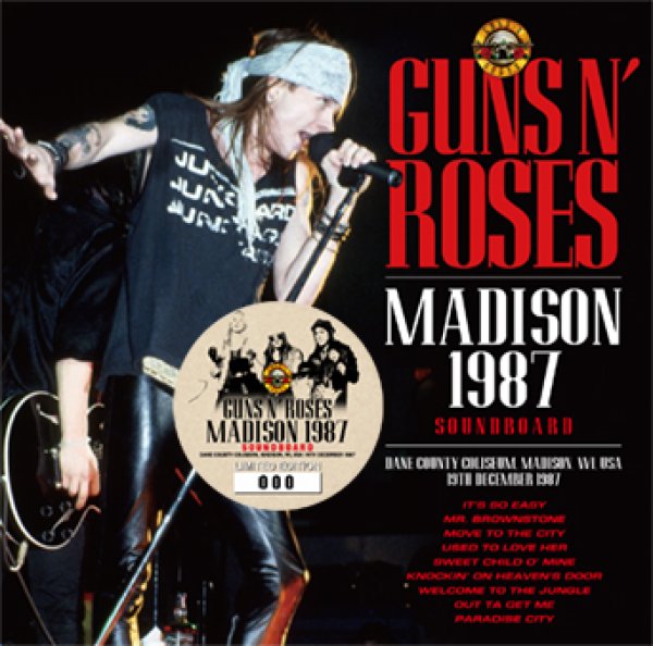 Photo1: GUNS N' ROSES - MADISON 1987 SOUNDBOARD CD [ZODIAC 814] (1)
