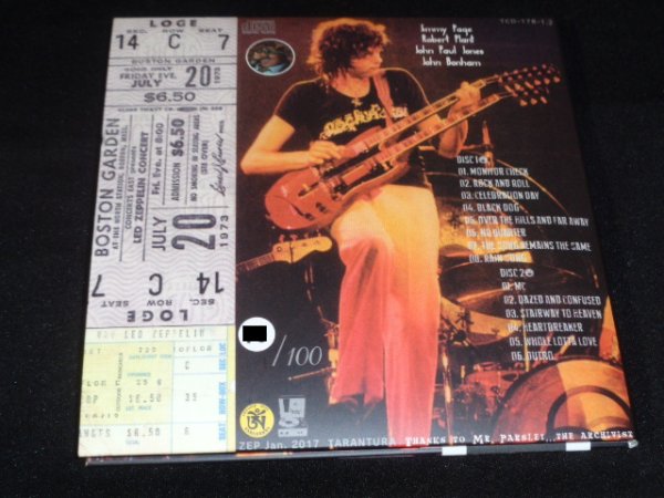 Photo2: LED ZEPPELIN - TAKE IT EASY! 2CD LIMITED 100 COPIES ONLY!!! [TARANTURA] ★★★STOCK ITEM / RARE OUT OF PRINT / LIMITED 100★★★ (2)