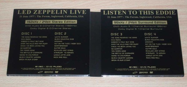 Photo6: LED ZEPPELIN -  LISTEN TO THIS EDDIE 4DVD AUDIO HI RES STEREO & 5.1 JIMMY PAGE TAPE  [EMPRESS VALLEY] ★★★STOCK ITEM / OUT OF PRINT★★★ (6)
