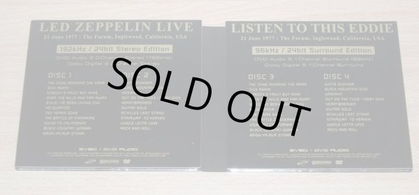 Photo6: LED ZEPPELIN -  LISTEN TO THIS EDDIE 4DVD AUDIO HI RES STEREO & 5.1 JIMMY PAGE TAPE  [EMPRESS VALLEY] ★★★STOCK ITEM / OUT OF PRINT★★★ (6)
