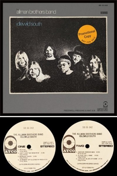 Photo1: THE ALLMAN BROTHERS BAND - IDLEWILD SOUTH: US ORIGINAL GENUINE FIRST PRESSING PROMO COPY EDITION - "PRESSWELL PRESSING & MAT A/B" CD (1)