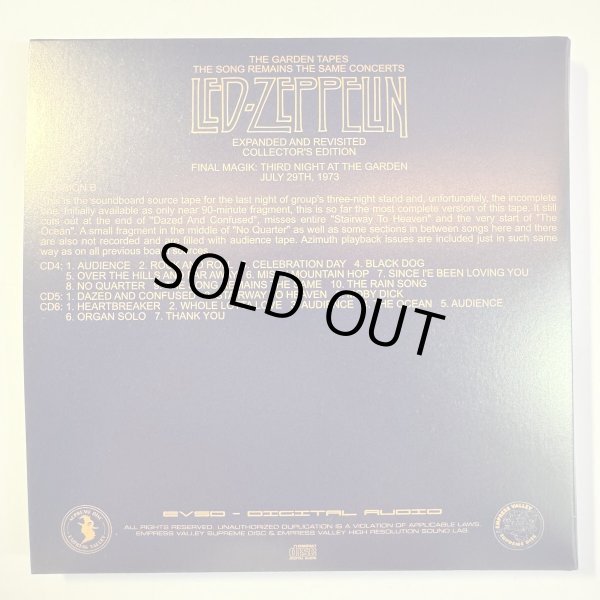 Photo9: LED ZEPPELIN - THE GARDEN TAPES 18CD BOX SET WITH OBI [EMPRESS VALLEY] ★★★STOCK ITEM / OUT OF PRINT / VERY RARE★★★   (9)