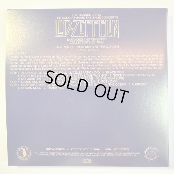 Photo8: LED ZEPPELIN - THE GARDEN TAPES 18CD BOX SET WITH OBI [EMPRESS VALLEY] ★★★STOCK ITEM / OUT OF PRINT / VERY RARE★★★   (8)