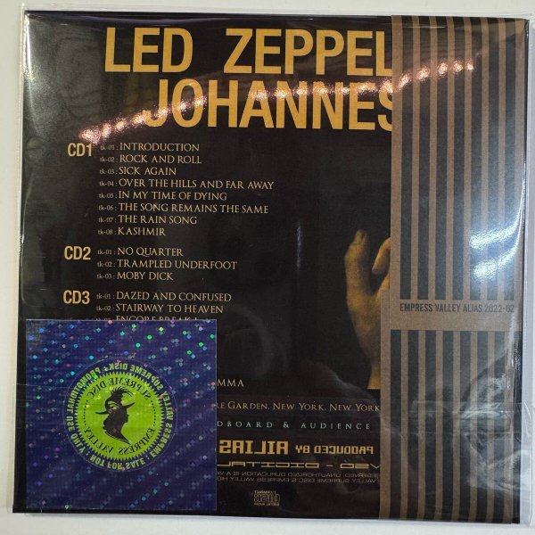 Photo2: LED ZEPPELIN - JOHANNES 3CD PRO USE ONLY VERY RARE [EMPRESS VALLEY ALIAS] ★★★STOCK ITEM / OUT OF PRINT★★★ (2)