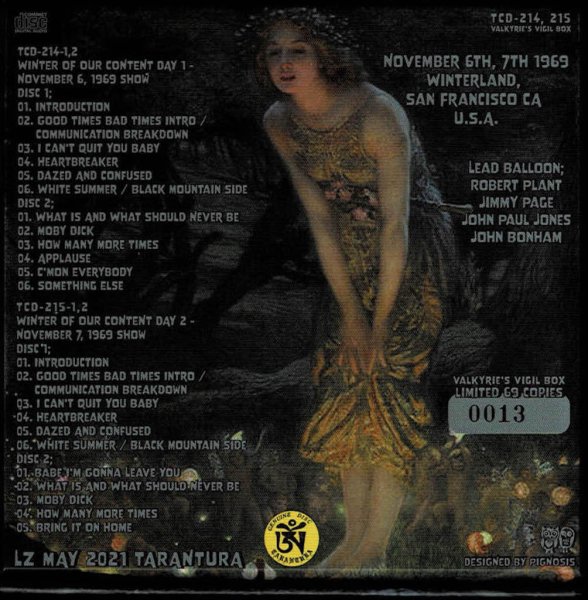 Photo2: LED ZEPPELIN - STAND UP, SIT DOWN UP THERE SETTLE DOWN 4CD Valkyrie BOX LIMITED 69 COPIES ONLY [TARANTURA] ★★★STOCK ITEM / OUT OF PRINT / VERY RARE★★★ (2)