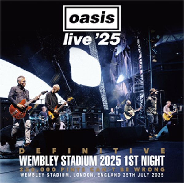 Photo1: OASIS - DEFINITIVE WEMBLEY STADIUM 2025 1ST NIGHT: 250,000 PINTS CAN'T BE WRONG 2CD [Wardour-689] (1)