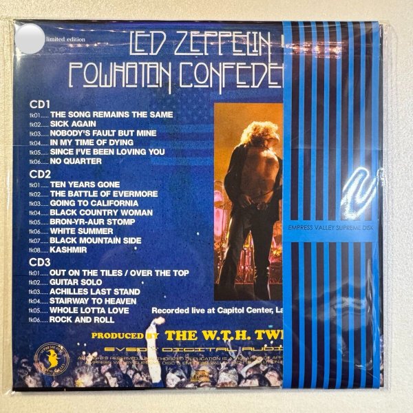 Photo2: LED ZEPPELIN - POWHATAN CONFEDERACY 3CD LIMITED 3O COPIES ONLY! [EMPRESS VALLEY] PRO USE ONLY (2)