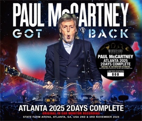 Photo1: PAUL McCARTNEY - ATLANTA 2025 2 DAYS COMPLETE: ORIGINAL IN EAR MONITOR RECORDING 5CD [Merseyside 021] (1)