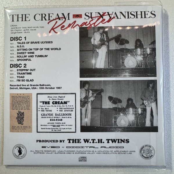 Photo7: CREAM - SUN VANISHES DEMIX + REMASTERE 4CD BOX SET [EMPRESS VALLEY] (7)