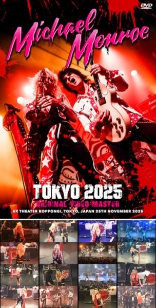 Photo1: MICHAEL MONROE - TOKYO 2025 ORIGINAL VIDEO MASTER DVDR [Shades 2514] (1)