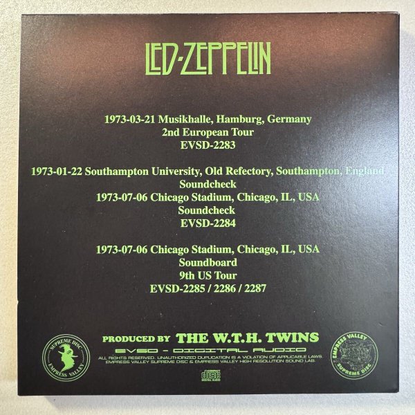 Photo8: LED ZEPPELIN - THE WIZARD - Master of Sonic Archemy - 11CD + BONUS CDR SOUNDBOARD COLLECTION [EMPRESS VALLEY]  (8)