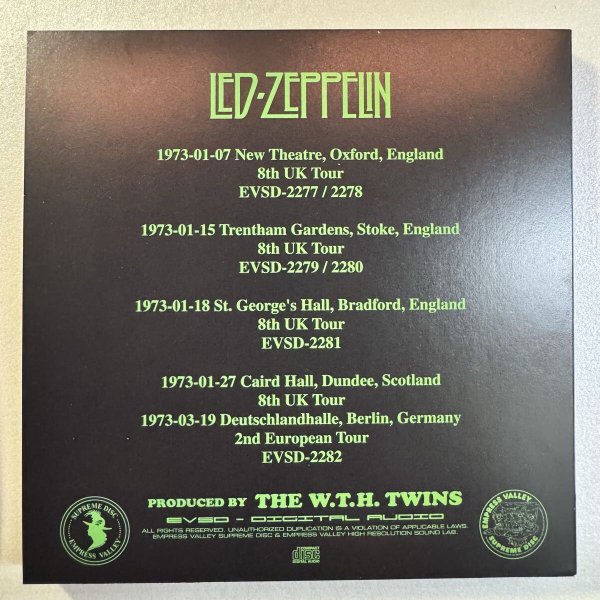 Photo6: LED ZEPPELIN - THE WIZARD - Master of Sonic Archemy - 11CD + BONUS CDR SOUNDBOARD COLLECTION [EMPRESS VALLEY]  (6)