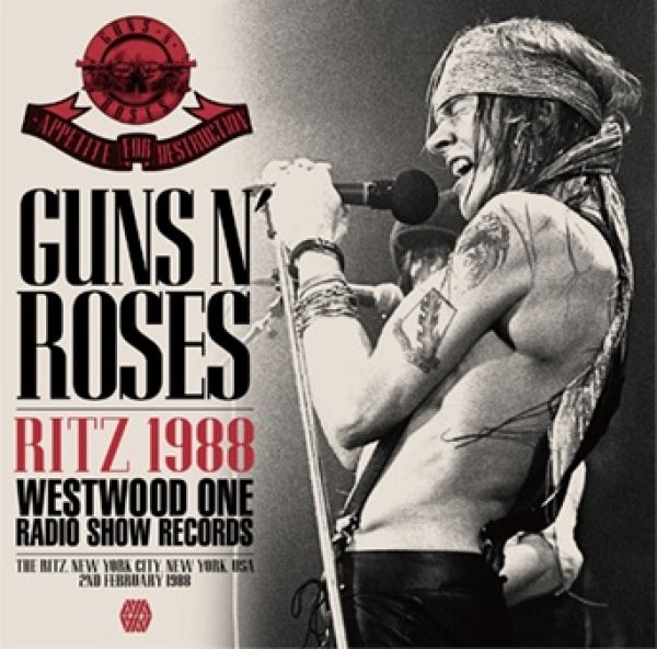 Photo1: GUNS N' ROSES - RITZ 1988 WESTWOOD ONE RADIO SHOW RECORDS CD plus Bonus DVDR "RITZ 1988: PROMO VHS [ZODIAC 753] (1)