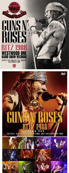 Photo3: GUNS N' ROSES - RITZ 1988 WESTWOOD ONE RADIO SHOW RECORDS CD plus Bonus DVDR "RITZ 1988: PROMO VHS [ZODIAC 753] (3)