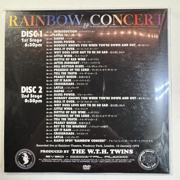 Photo6: ERIC CLAPTON - RAINBOW CONCERT 4CD + Bonus Disk and Booklet [EMPRESS VALLEY] (6)