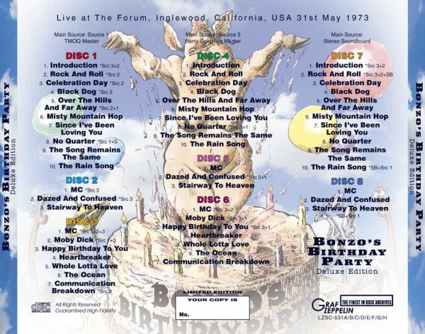 Photo2: LED ZEPPELIN - BONZO'S BIRTHDAY PARTY Deluxe Edition (8CD + CDR) [GRAF ZEPPELIN] (2)