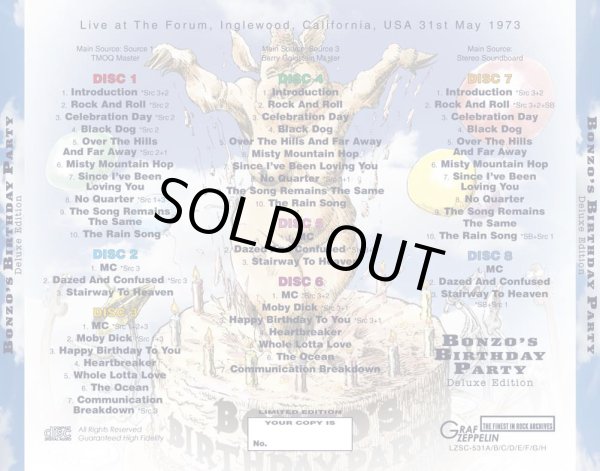 Photo2: LED ZEPPELIN - BONZO'S BIRTHDAY PARTY Deluxe Edition (8CD + CDR) [GRAF ZEPPELIN] (2)