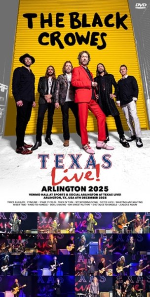 Photo1: THE BLACK CROWES - TEXAS LIVE! ARLINGTON 2025 DVDR [Shades 2526] (1)