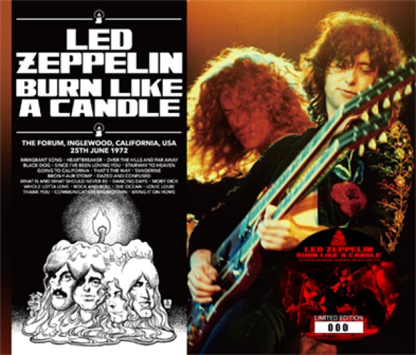 Photo1: LED ZEPPELIN - BURN LIKE A CANDLE 3CD (1)