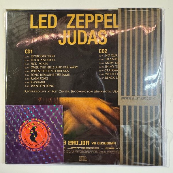 Photo2: LED ZEPPELIN - JUDAS 2CD PRO USE ONLY VERY RARE [EMPRESS VALLEY ALIAS] ★★★STOCK ITEM / OUT OF PRINT★★★ (2)