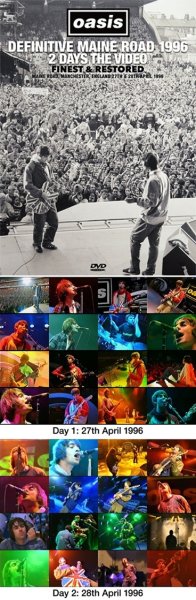 Photo1: OASIS - DEFINITIVE MAINE ROAD 1996 2 DAYS THE VIDEO: FINEST & RESTORED 2DVD, Dual Layer [Wardour-677] (1)